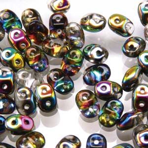 Matubo Tjeckiska Super Duo, Crystal Vitrail "00030-28101"