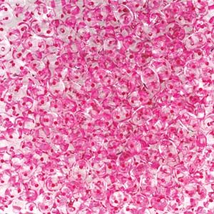Matubo Tjeckiska Super Duo, Crystal Pink Lined "00030-44877"