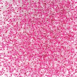 Matubo Tjeckiska Super Duo, Crystal Pink Lined "00030-44877"