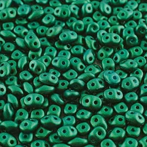Matubo Tjeckiska Super Duo, Gold Shine DK Green "02010-24105"