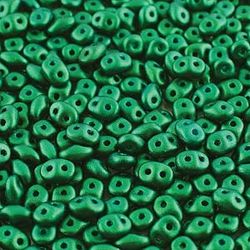 Matubo Tjeckiska Super Duo, Gold Shine DK Green "02010-24105"