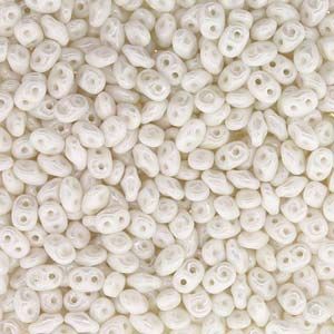 Matubo Tjeckiska Super Duo, Chalk White Luster "03000-14400"