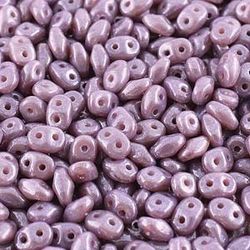 Matubo Tjeckiska Super Duo, Opal Violet White Luster "21010-14400"