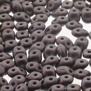 Matubo Tjeckiska Super Duo, Jet Metalic Suede Dark Brown "23980-79083"
