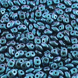 Matubo Tjeckiska Super Duo, Polychrome Dark Capri Blue "23980-94109"