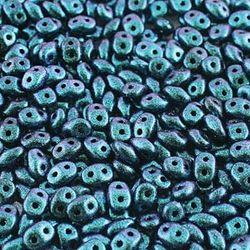 Matubo Tjeckiska Super Duo, Polychrome Dark Capri Blue "23980-94109"