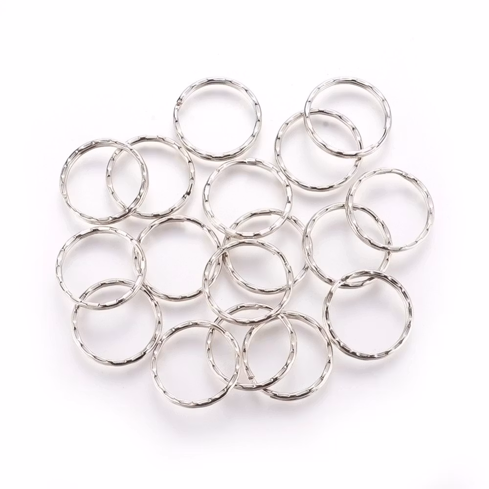 Nyckelringar, 25x1,5 mm, 10 st