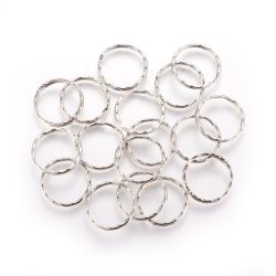 Nyckelringar, 25x1,5 mm, 10 st