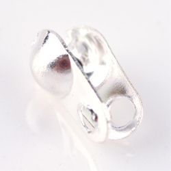 Knutgömma, 8x6mm, Silver, 100 st