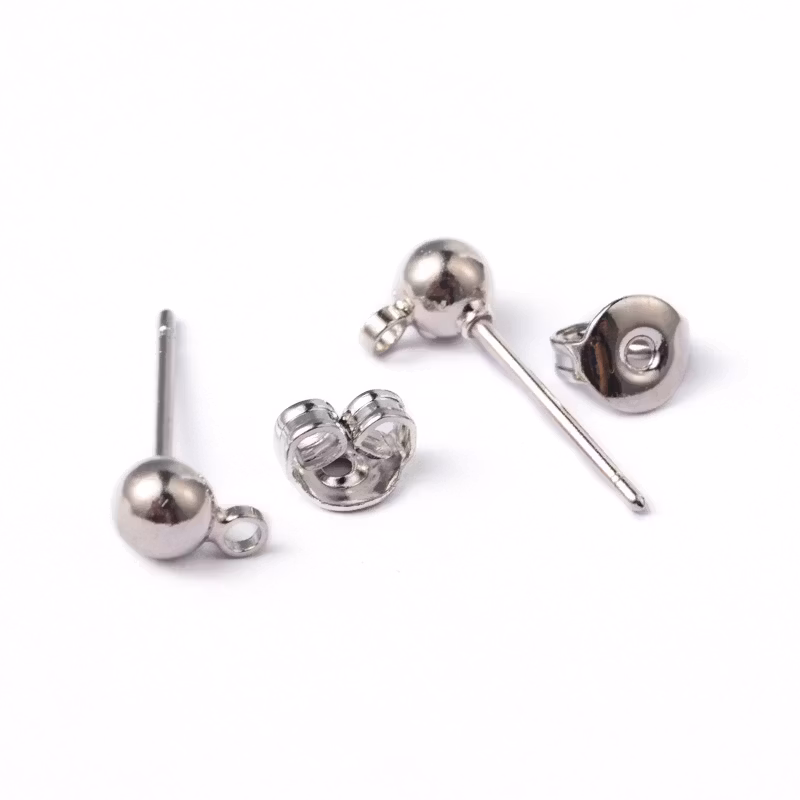 Örhänges stift, 16x0.8mm, 10par, Platina
