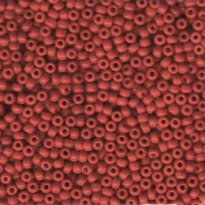 MIYUKI, Japanese Seed Beads, Round, 8/0, Opaque Red