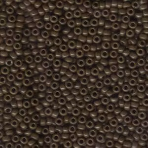 MIYUKI, Japanese Seed Beads, Round, 8/0, Opaque Chocolate