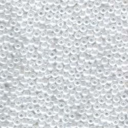 MIYUKI, Japanese Seed Beads, Round, 8/0, White Ceylon