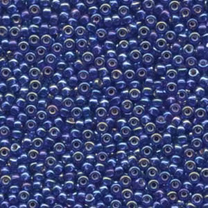 MIYUKI, Japanese Seed Beads, Round, 8/0, Cobalt AB
