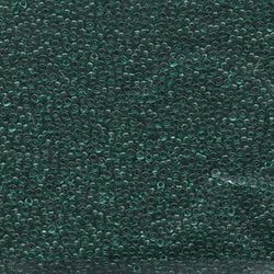 MIYUKI, Japanese Seed Beads, Round, 15/0, Transparent Emerald