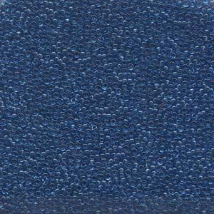 MIYUKI, Japanese Seed Beads, Round, 15/0, Transparent Capri Blue