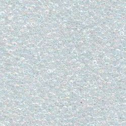 MIYUKI, Japanese Seed Beads, Round, 15/0, Crystal AB
