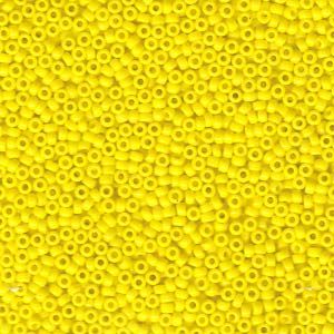 MIYUKI, Japanese Seed Beads, Round, 15/0, Opaque Yellow