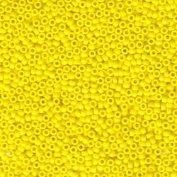 MIYUKI, Japanese Seed Beads, Round, 15/0, Opaque Yellow