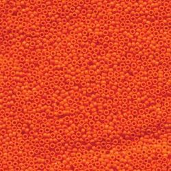 MIYUKI, Japanese Seed Beads, Round, 15/0, Opaque Tangerine
