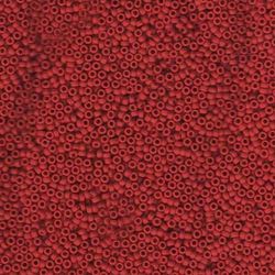 MIYUKI, Japanese Seed Beads, Round, 15/0, Opaque Dark Red