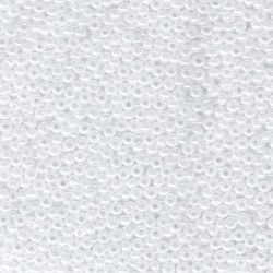 MIYUKI, Japanese Seed Beads, Round, 15/0, White Ceylon