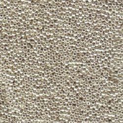 MIYUKI, Japanese Seed Beads, Round, 15/0, Galvanized Silver