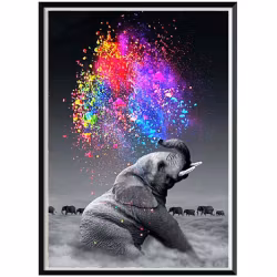 Diamond Painting Canvas, Elefant, 40x30cm