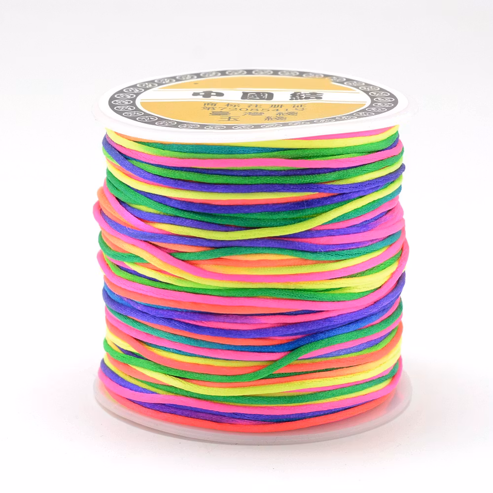 Nylontråd, 1mm, 70 meter, Multifärgad