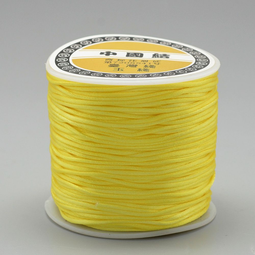Nylontråd, 1mm, 70 meter, Gul