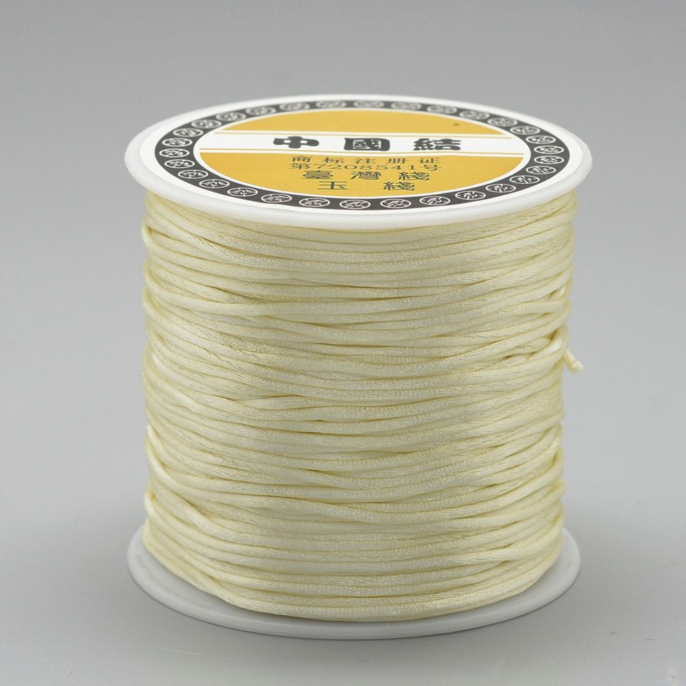 Nylontråd, 1mm, 70 meter, Beige