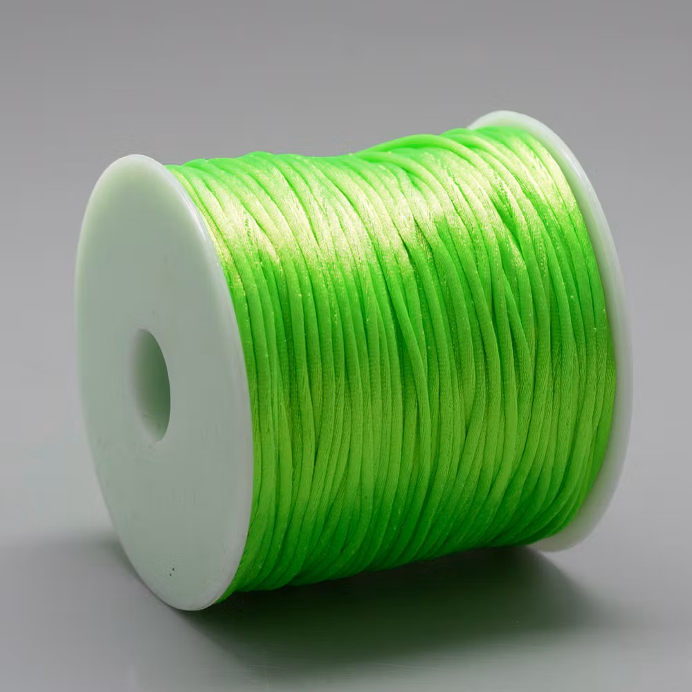 Nylontråd, 1mm, 70 meter, Neongrön