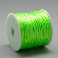 Nylontråd, 1mm, 70 meter, Neongrön