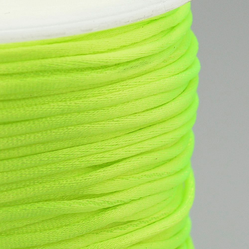 Nylontråd, 1mm, 70 meter, Neongul