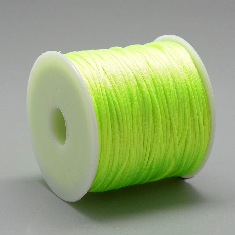 Nylontråd, 1mm, 70 meter, Neongul