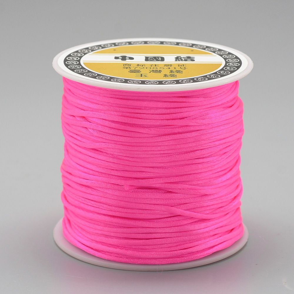 Nylontråd, 1mm, 70 meter, Ljus corall