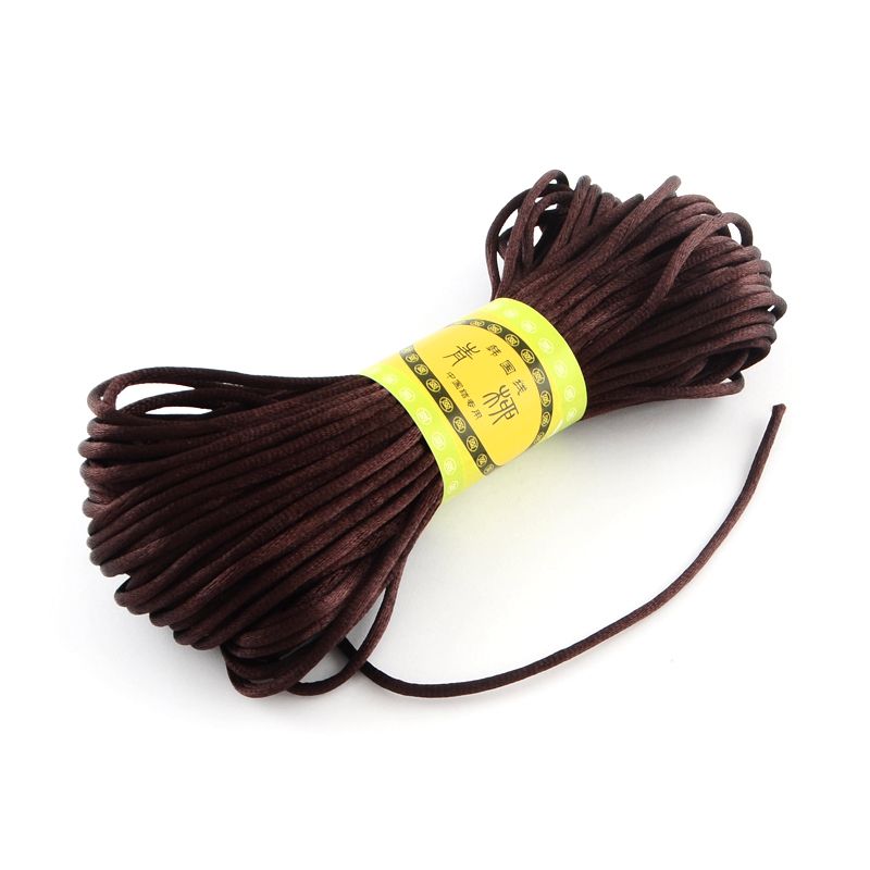 Polyestertråd, 2mm, 20 meter, Kokosnöt brun