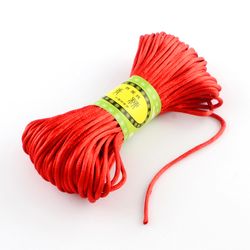 Polyestertråd, 2mm, 20 meter, Röd