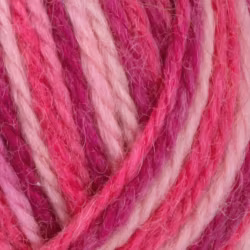 Garn Sportsragg, 50g, Flerfärgad rosa 564