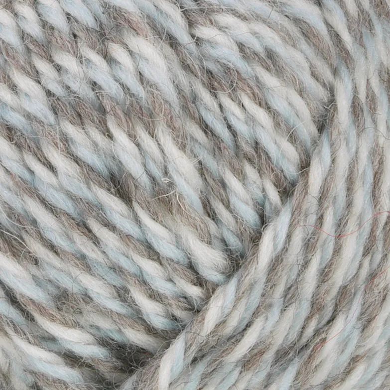Garn Sportsragg, 50g, Flerfärgad grå/ljusblå 585