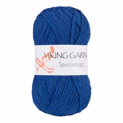 Garn Sportsragg, 50g, Kungsblå 576
