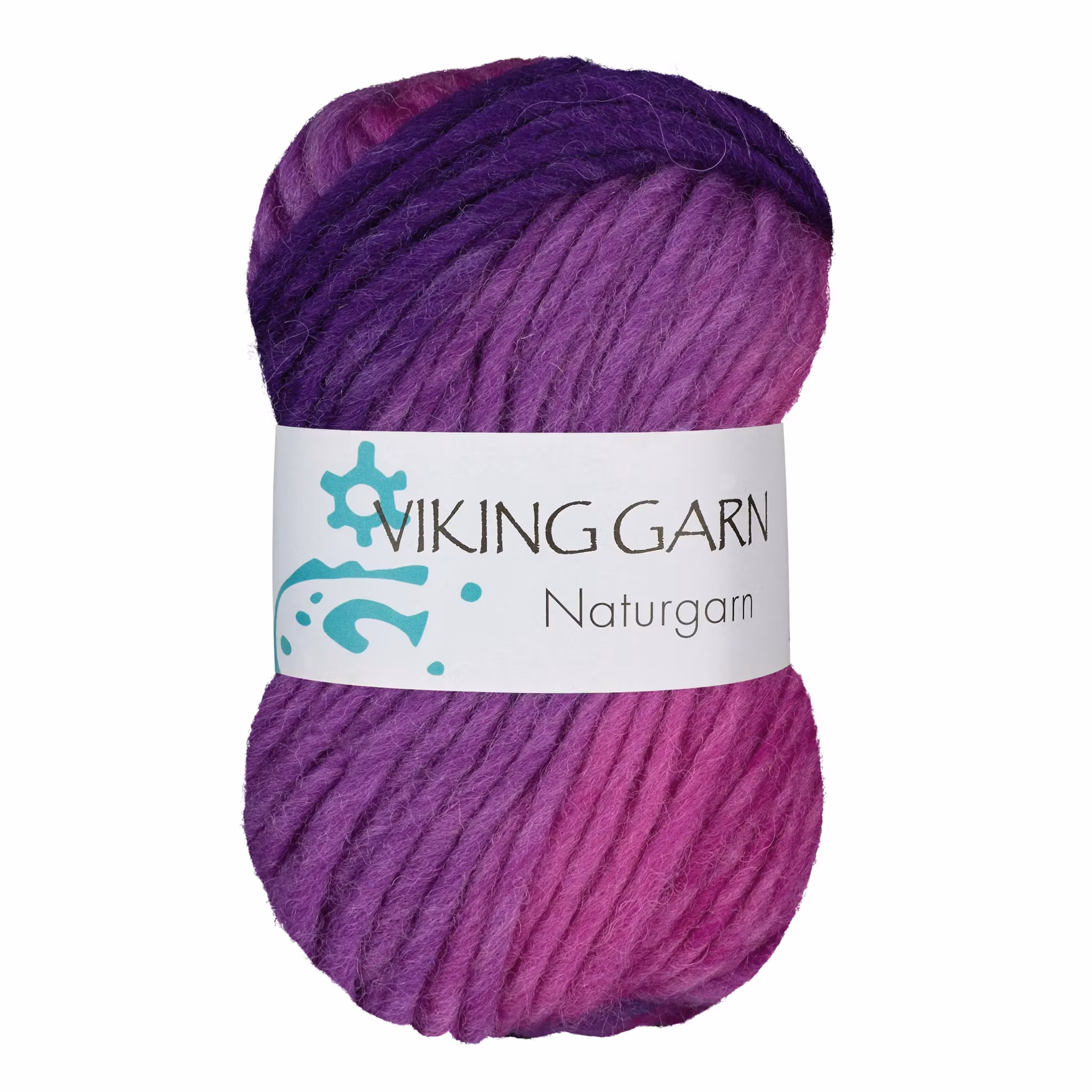 Naturgarn, 50g, Flerfärgad rosa/lila 669