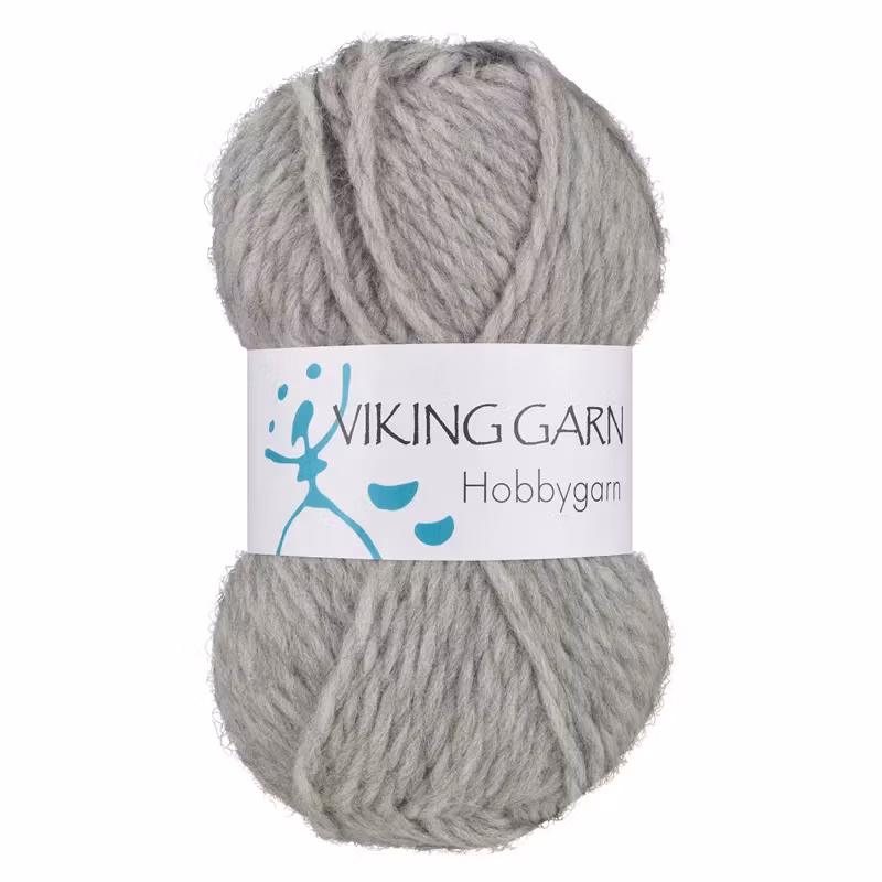 Hobbygarn, 50g, Ljusgrå 913