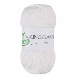 Garn Vår, 50g, Vit 400