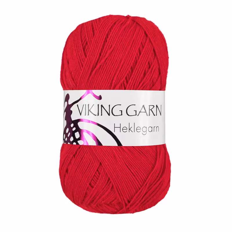 Heklegarn, 100g, Röd 850