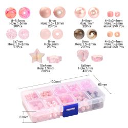 Plast/Glaspärlor, Mixade färger/utseenden, DIY