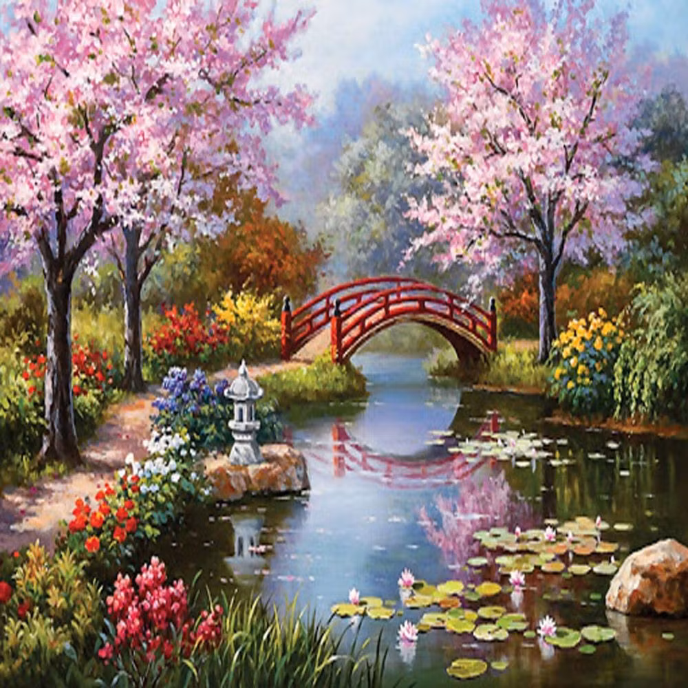 Diamond Painting Canvas, Skog, 30x40cm