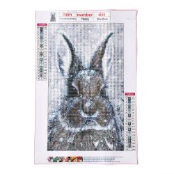 Diamond Painting Canvas, Kanin, 20x30cm