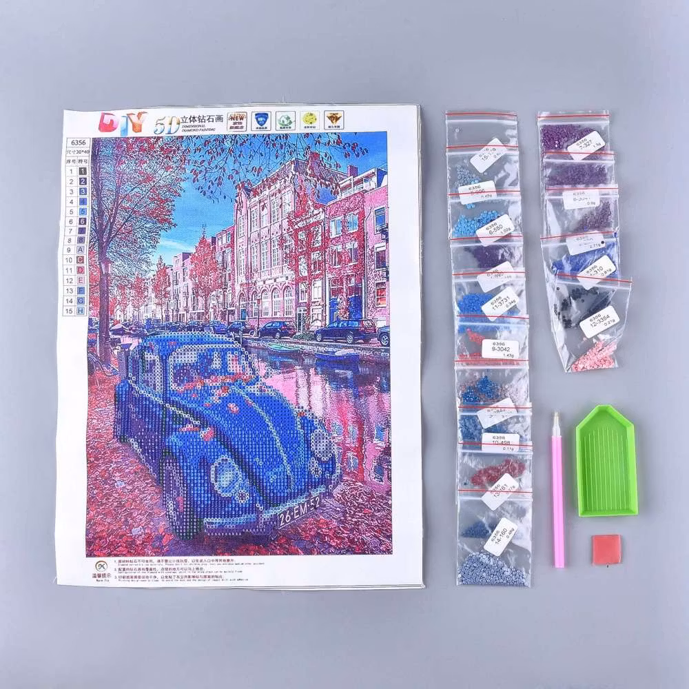 Diamond Painting Canvas, Beetle, 40x30cm