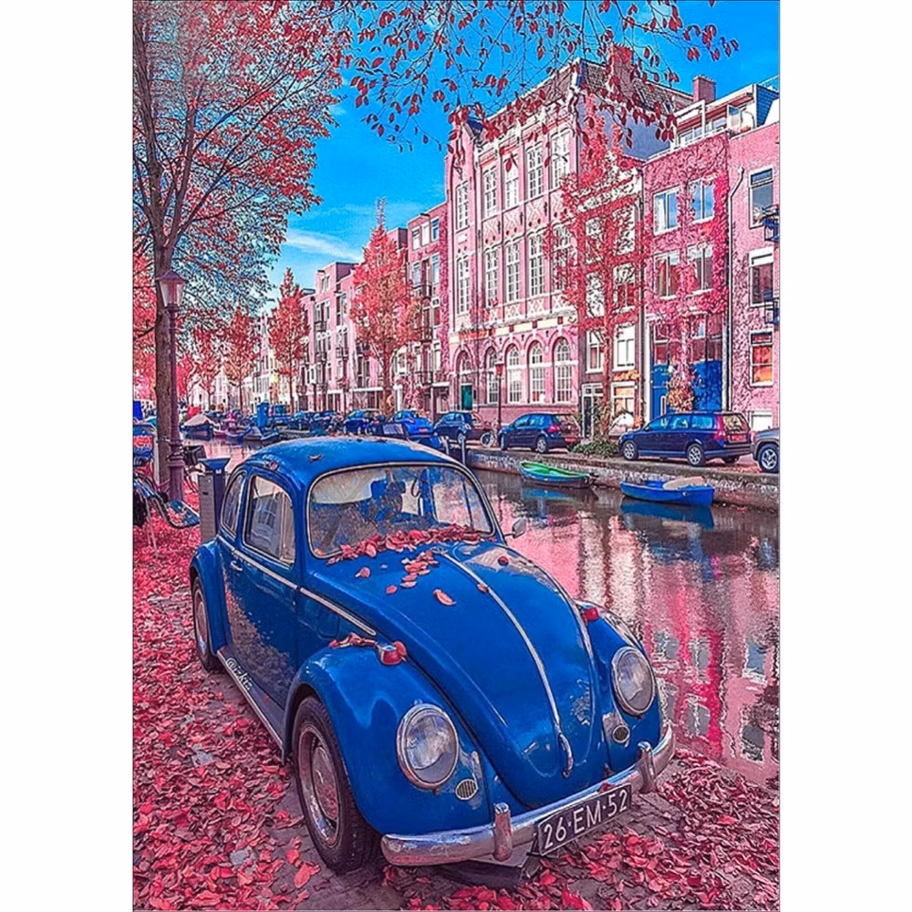 Diamond Painting Canvas, Beetle, 40x30cm